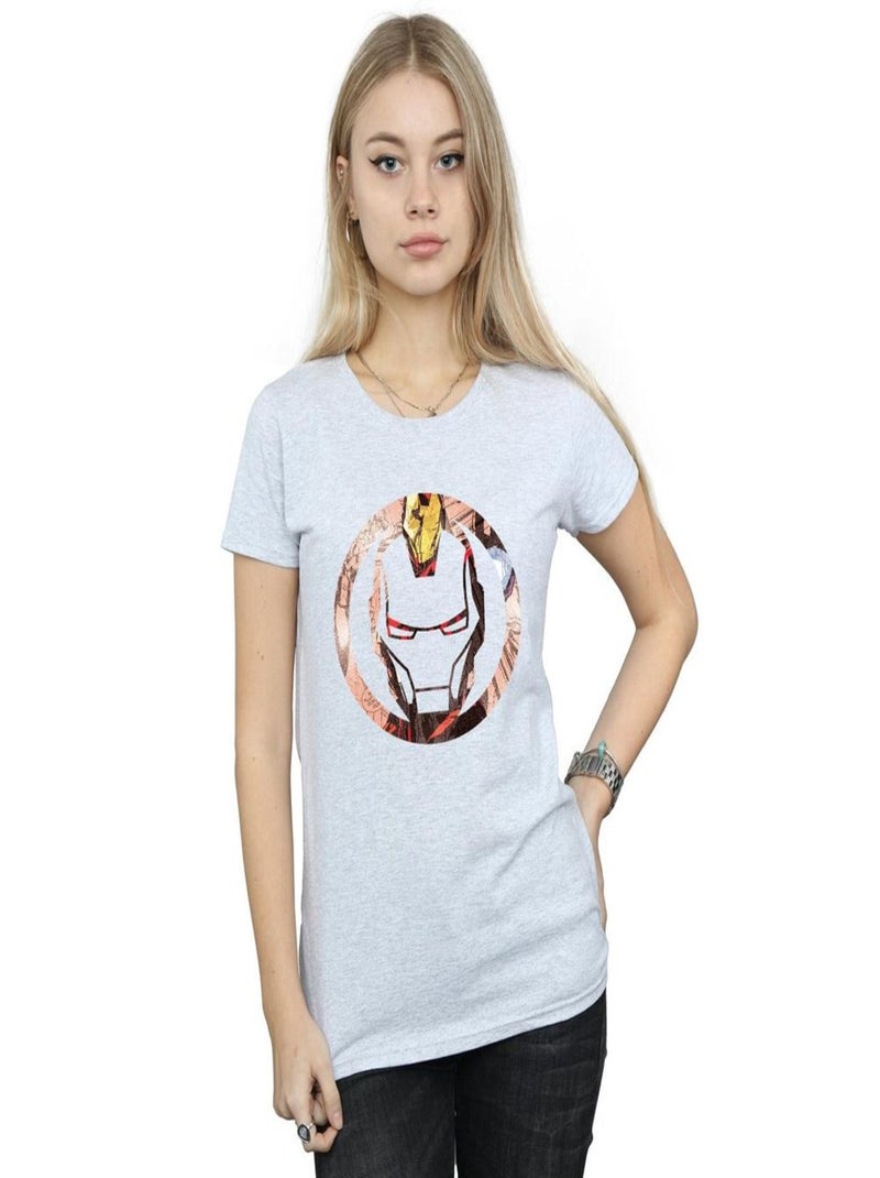 Iron Man - T-shirt Gris chiné - Kiabi