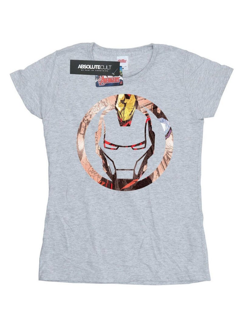 Iron Man - T-shirt Gris chiné - Kiabi