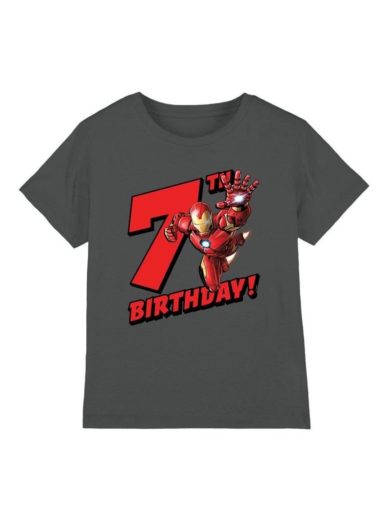 Iron Man - T-shirt Gris Noir - Kiabi