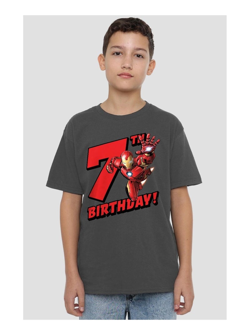 Iron Man - T-shirt Gris Noir - Kiabi