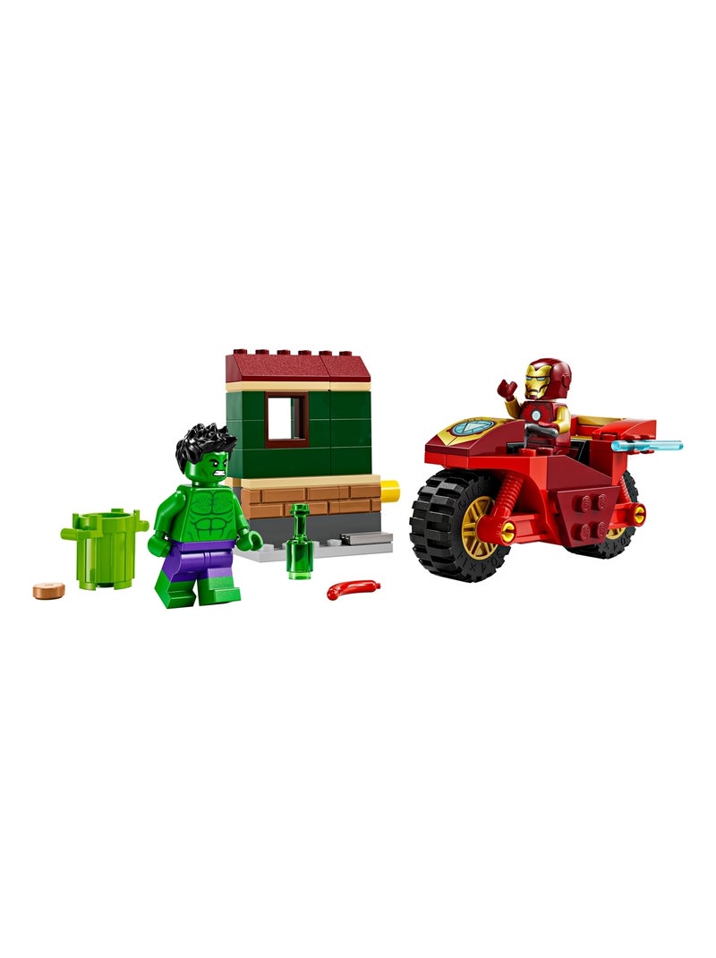 Iron Man avec une moto et Hulk Multicolore - Kiabi