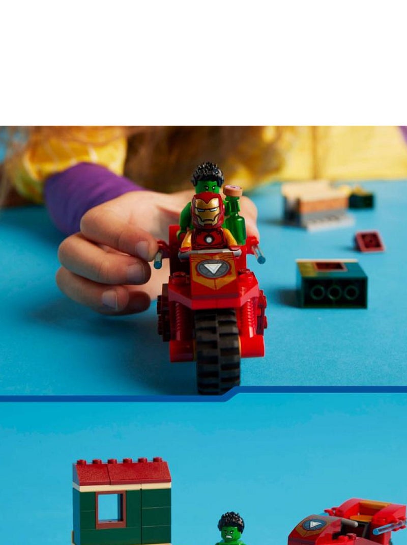 Iron Man avec une moto et Hulk Multicolore - Kiabi
