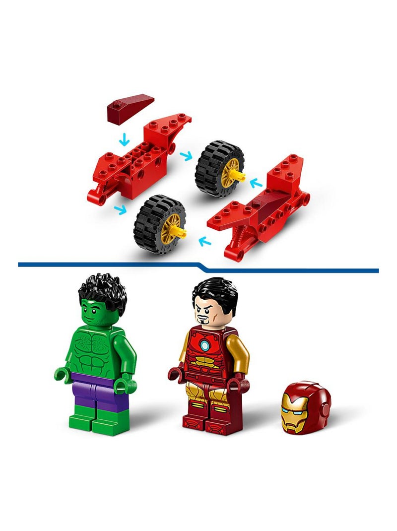 Iron Man avec une moto et Hulk Multicolore - Kiabi