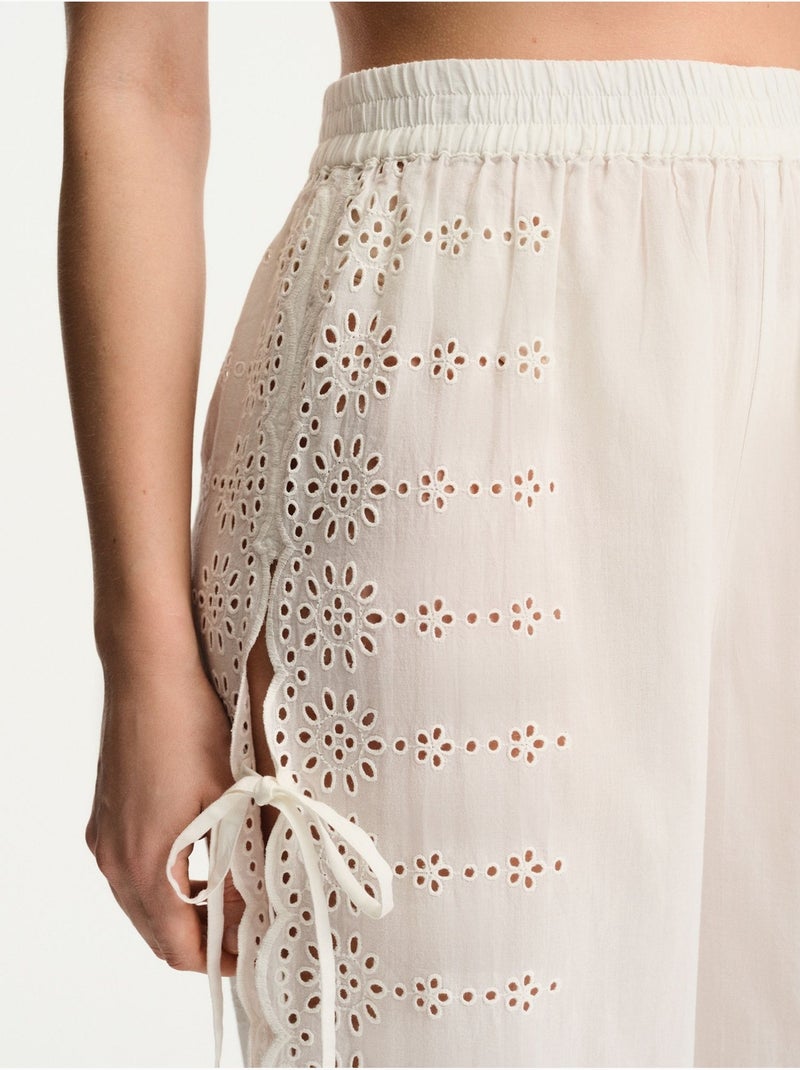 Isaline pantalon penti Blanc - Kiabi