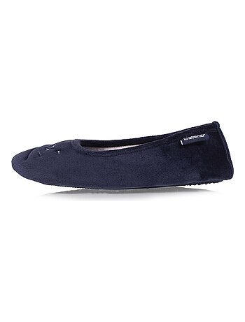 Chaussons slippers Enfant Monstre - Bleu marine - Kiabi - 9.99€