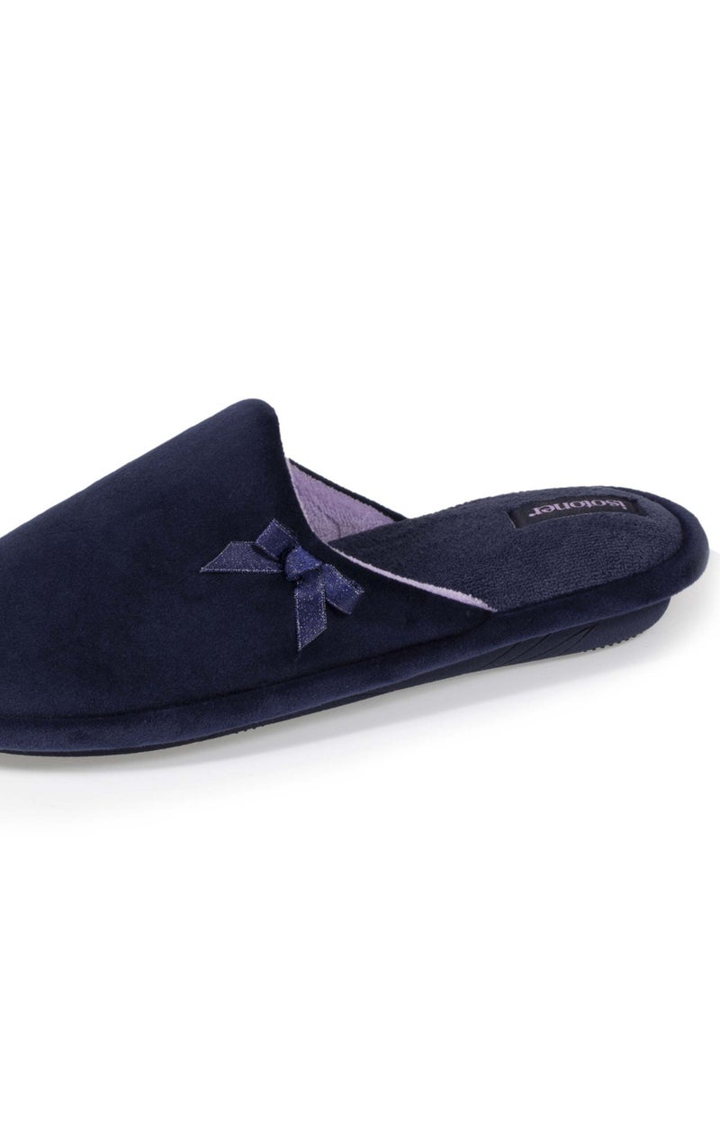 Isotoner Chaussons Mules X-soft Femme Marine Bleu marine - Kiabi