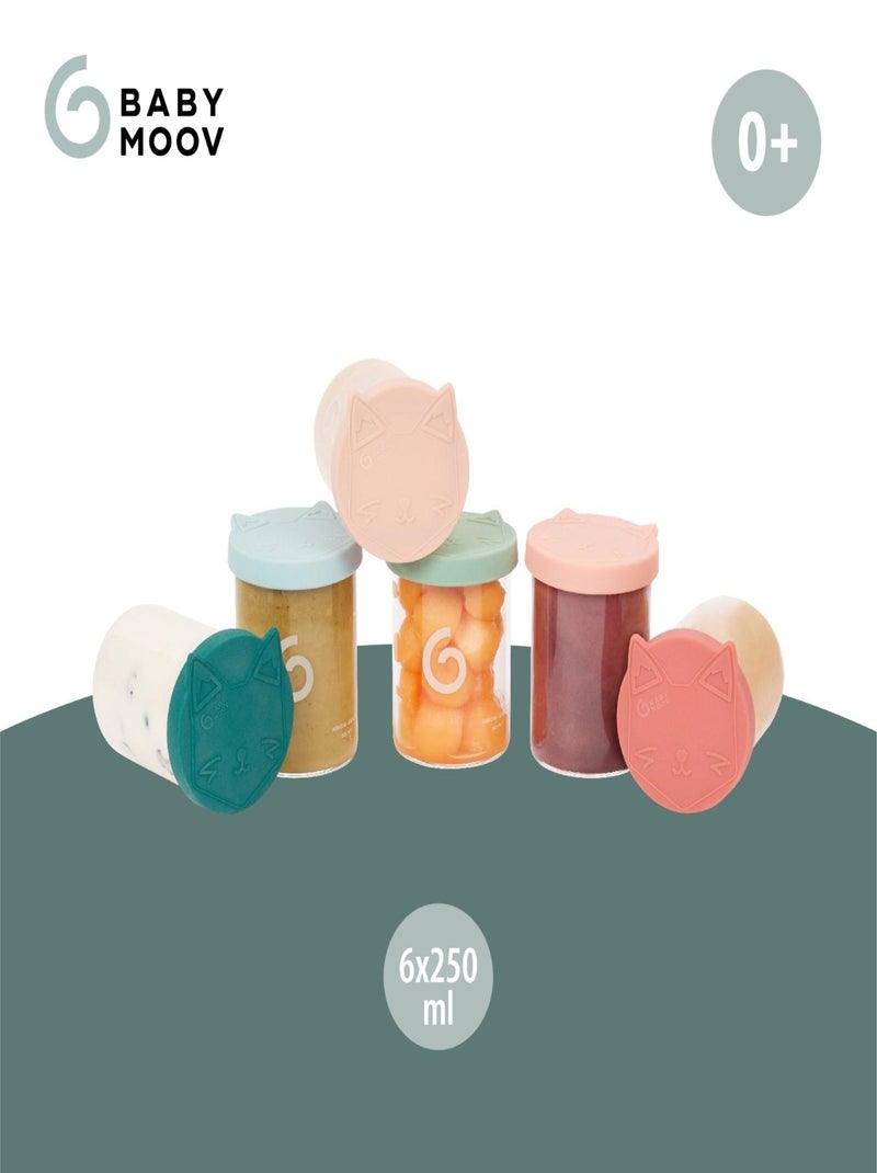 Isy Bowls - 6 pots de conservation en verre de 250 ml 'Babymoov ' Transparent - Kiabi