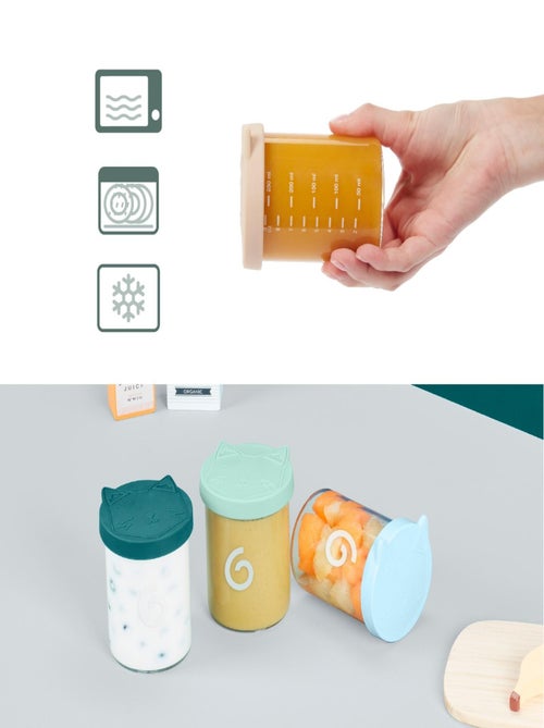 Isy Bowls - 6 pots de conservation en verre de 250 ml 'Babymoov ' - Kiabi