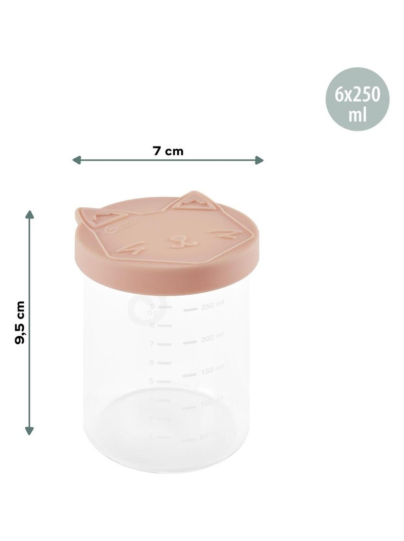 Isy Bowls - 6 pots de conservation en verre de 250 ml 'Babymoov ' Transparent - Kiabi