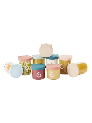 Isy Bowls - Lot de pots de conservation en verre 6x250ml + 3x120ml 'Babymoov'