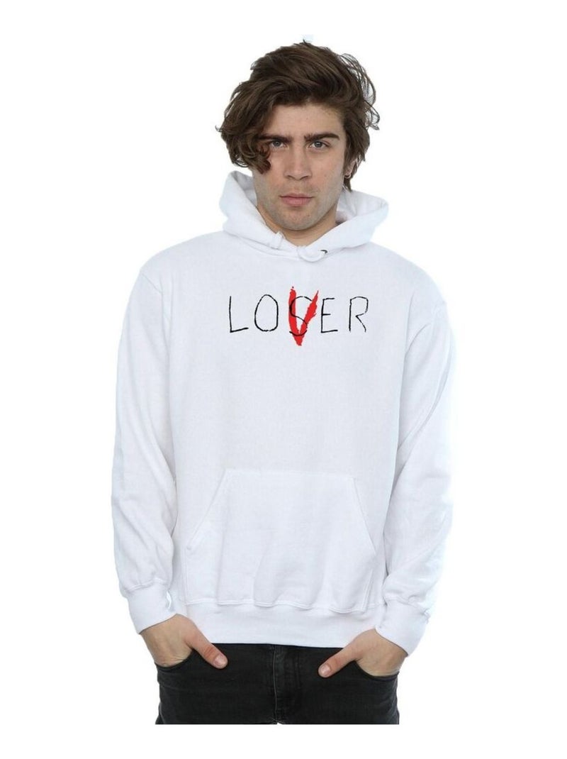It - Sweat à capuche LOSER LOVER Blanc - Kiabi