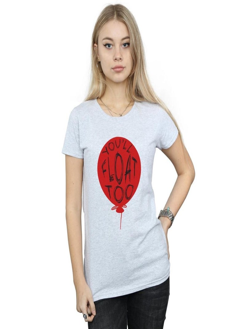 It - T-shirt YOU'LL FLOAT TOO Gris chiné - Kiabi