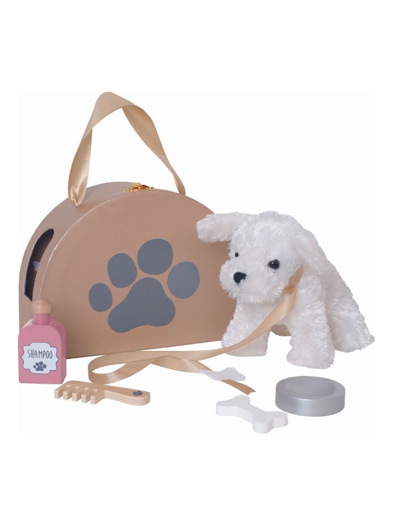 Jabadabado - Petit chien avec son sac Multicolore - Kiabi