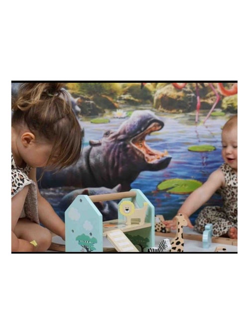 JaBaDaBaDo | Jouet en bois - Coffret Circuit Safari - Kiabi