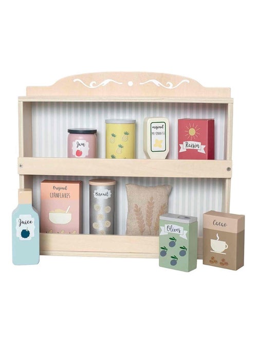 JaBaDaBaDo | Jouet en bois - Etagère avec épicerie - Kiabi
