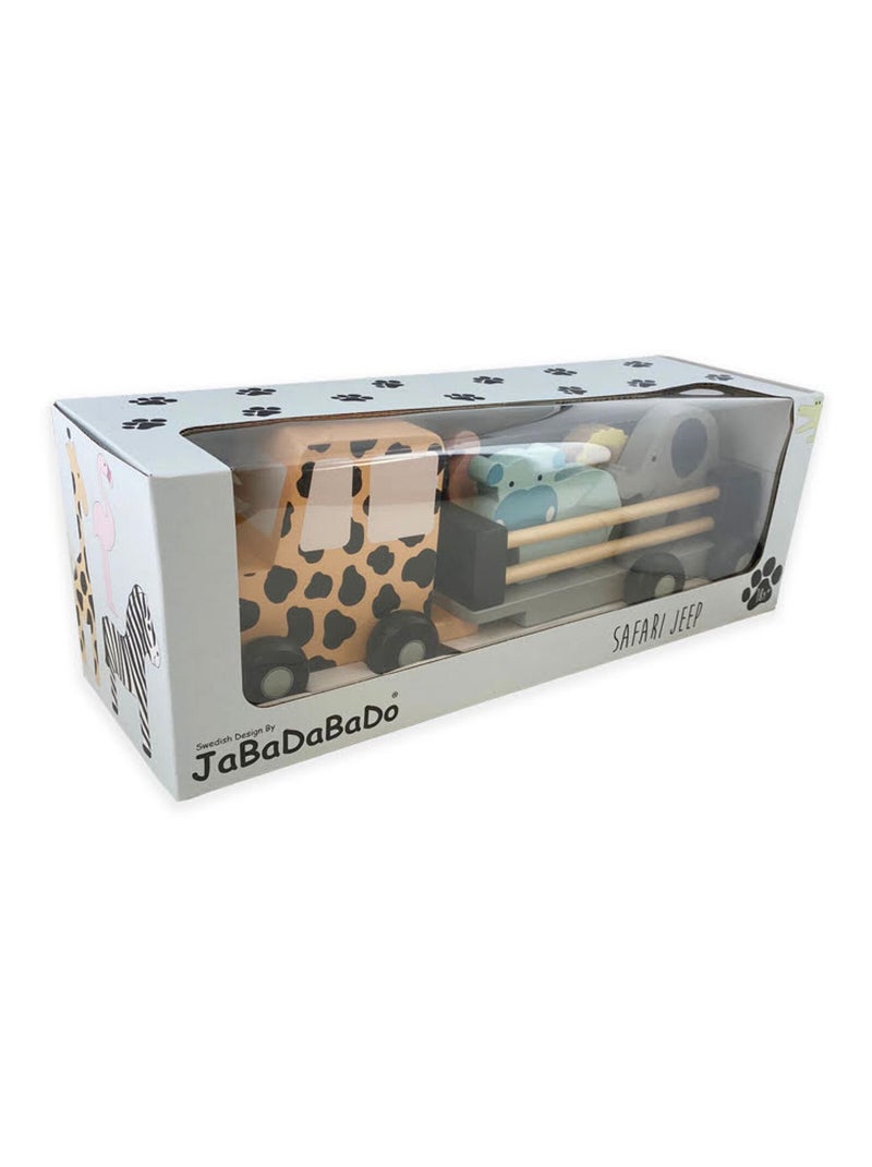 JaBaDaBaDo | Jouet en bois - Grande voiture Jeep Safari Multicolore - Kiabi