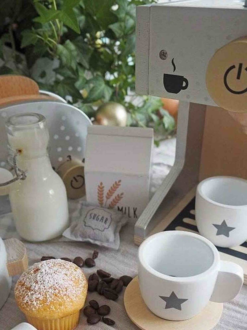 JaBaDaBaDo | Jouet en bois - Machine à café Gris - Kiabi