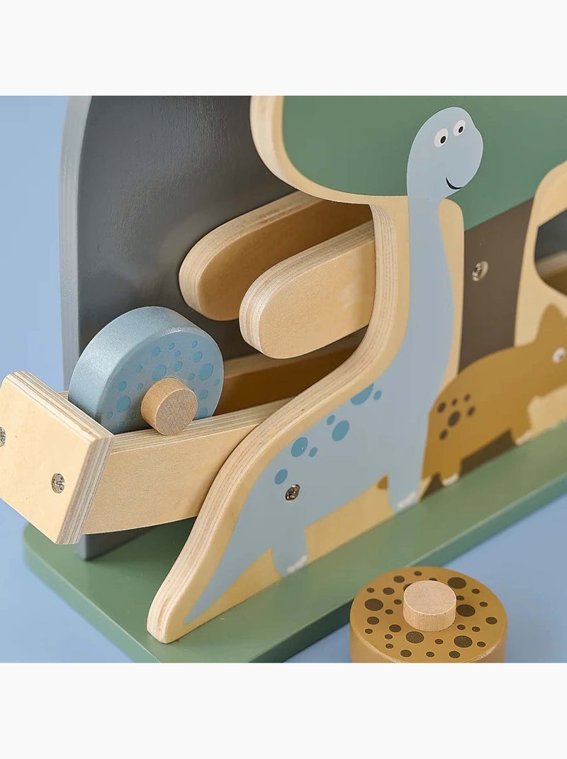 Jabadabado | jouet en bois rampe de course circuit dino Vert - Kiabi