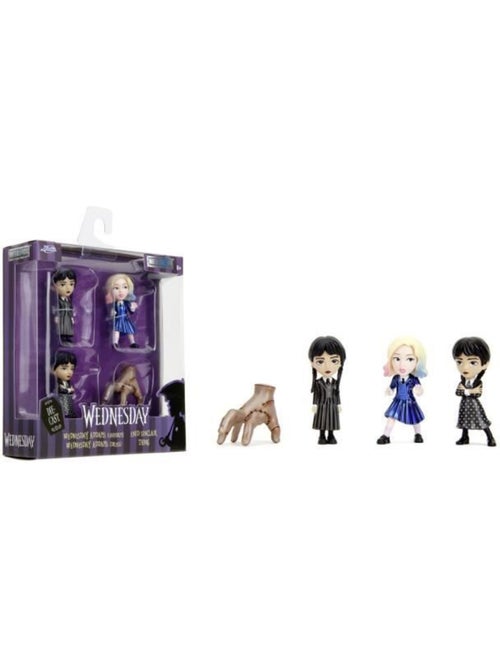 Jada -4 figurines en métal - série netflix mecredi - 6,5cm - a partir de 8 ans - Kiabi