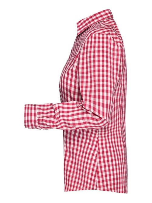 James and Nicholson - Blouse motif/style à carreaux - Kiabi