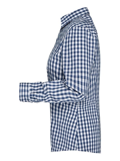 James and Nicholson - Blouse motif/style à carreaux - Kiabi