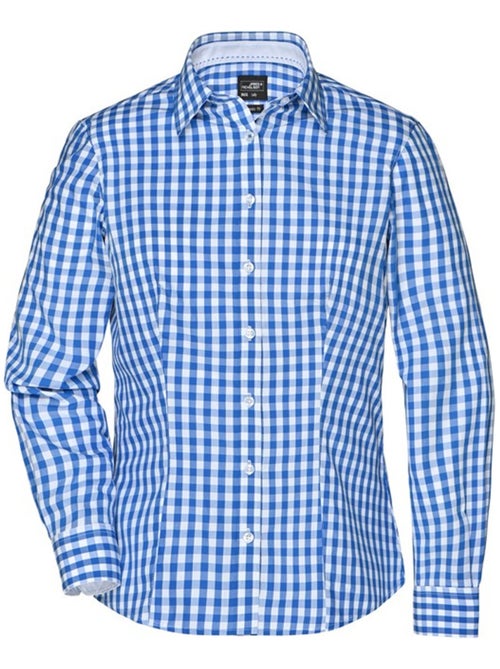 James and Nicholson - Blouse motif/style à carreaux - Kiabi
