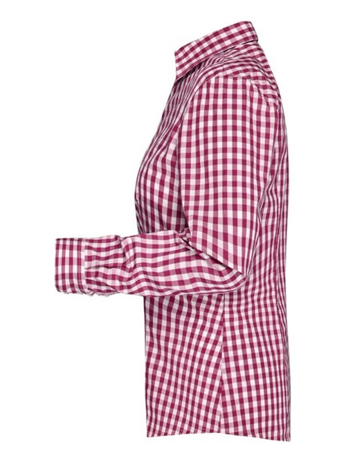 James and Nicholson - Blouse motif/style à carreaux - Kiabi