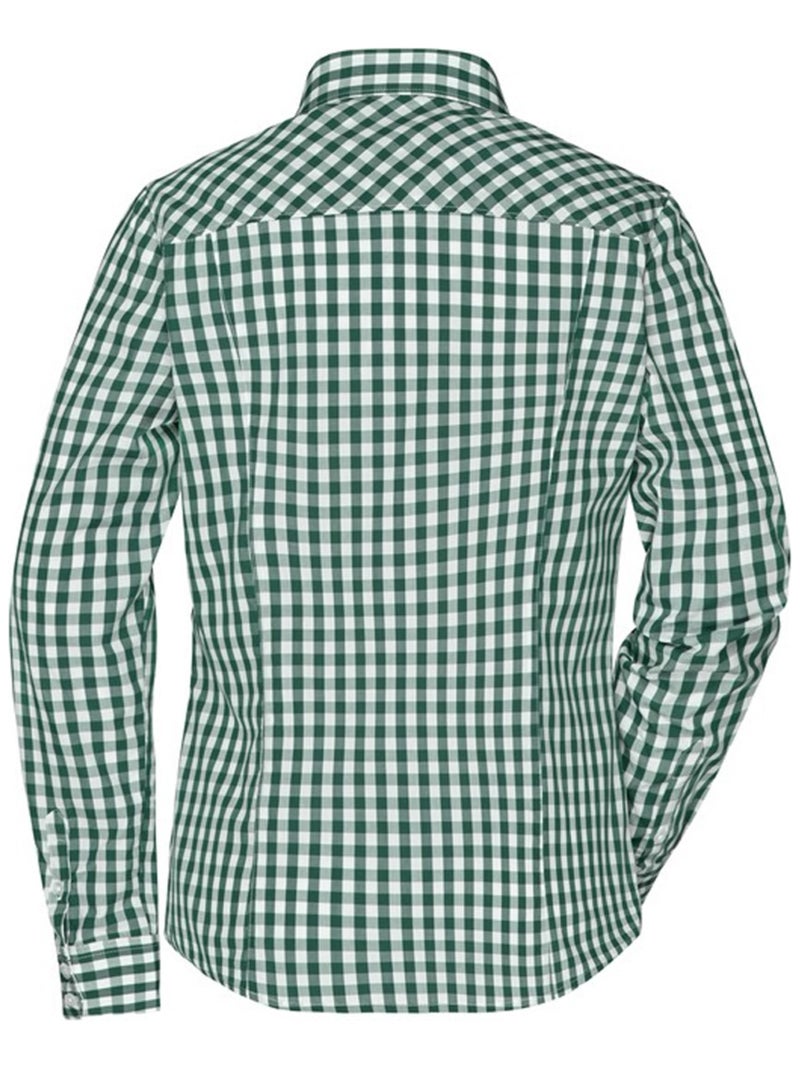 James and Nicholson - Blouse motif/style à carreaux Noir - Kiabi
