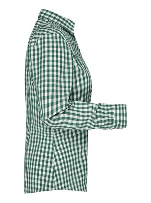 James and Nicholson - Blouse motif/style à carreaux - Kiabi