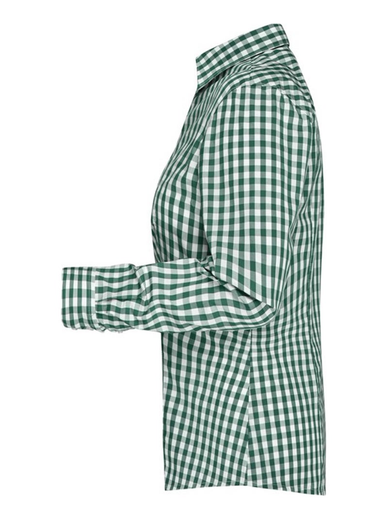 James and Nicholson - Blouse motif/style à carreaux Noir - Kiabi