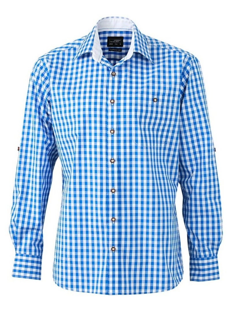 James and Nicholson - Chemise TRADITIONAL Bleu roi - Kiabi