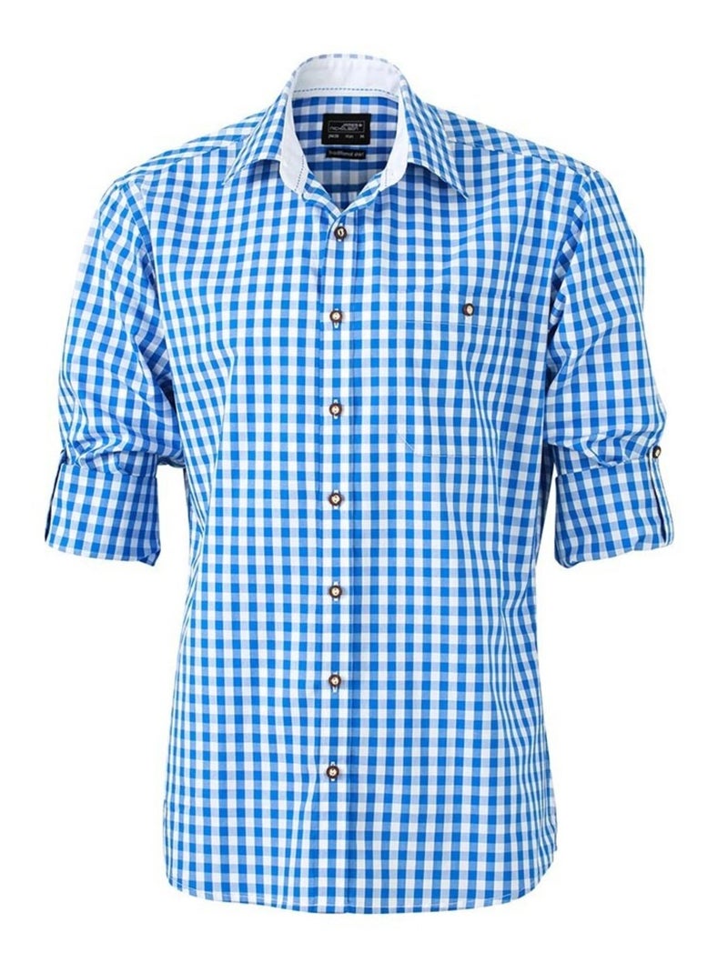 James and Nicholson - Chemise TRADITIONAL Bleu roi - Kiabi