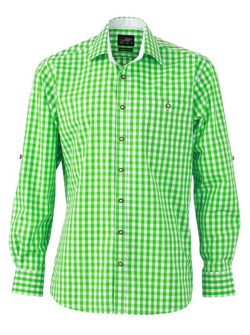 James and Nicholson - Chemise TRADITIONAL Vert - Kiabi