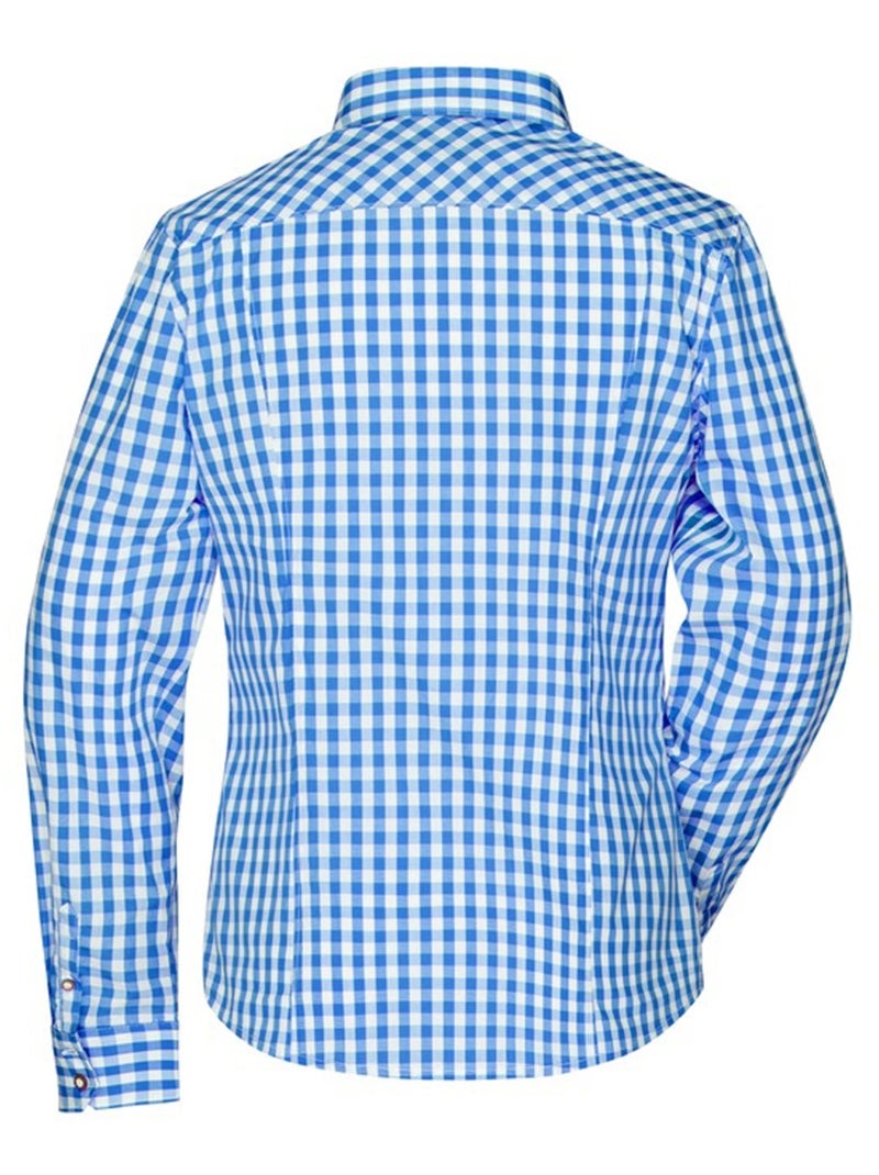 James and Nicholson - Chemisier TRADITIONAL Bleu roi - Kiabi