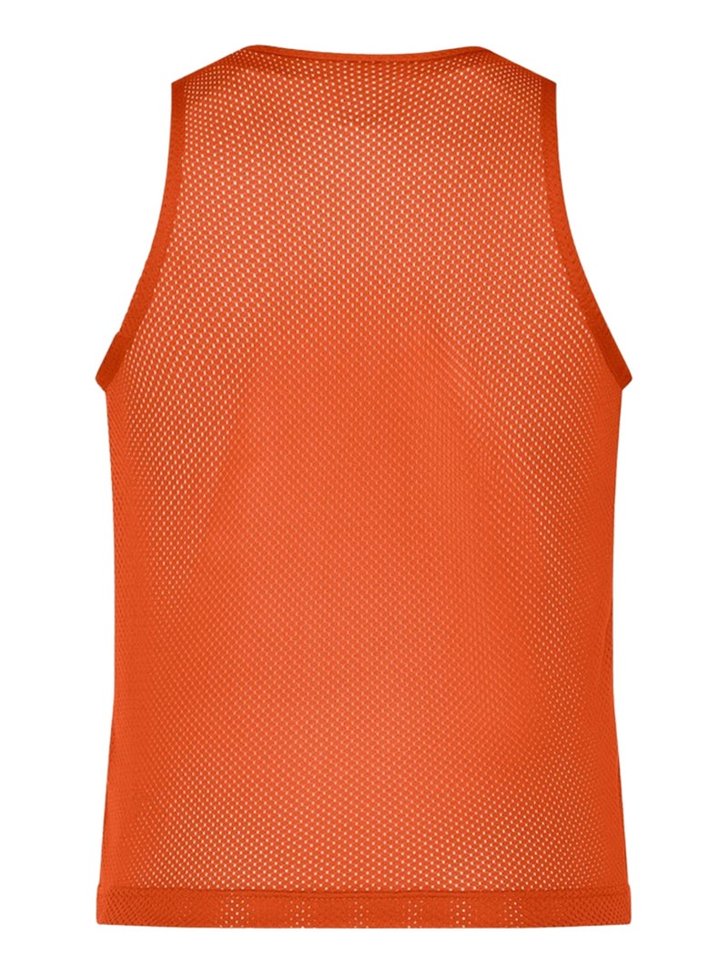 James and Nicholson - Débardeur motif/style uni TEAM Orange - Kiabi