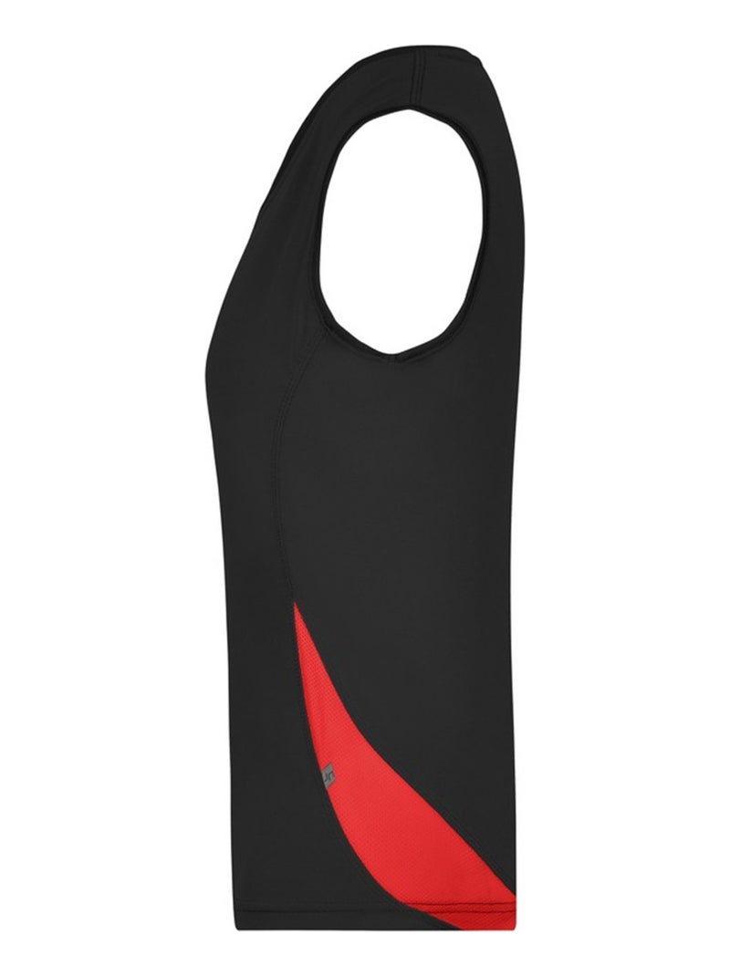 James and Nicholson - Débardeur Noir Rouge - Kiabi