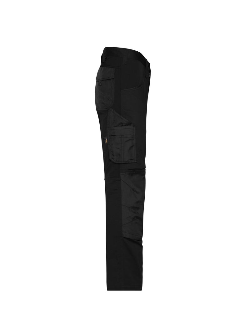 James and Nicholson - Pantalon de travail motif/style uni Noir - Kiabi