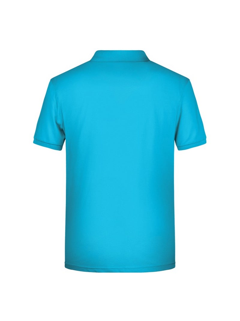 James and Nicholson - Polo BASIC Bleu marine/Turquoise - Kiabi