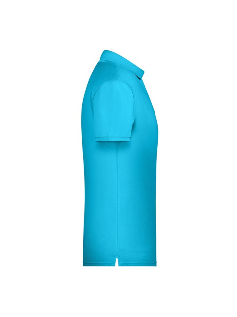 James and Nicholson - Polo BASIC Bleu marine/Turquoise - Kiabi