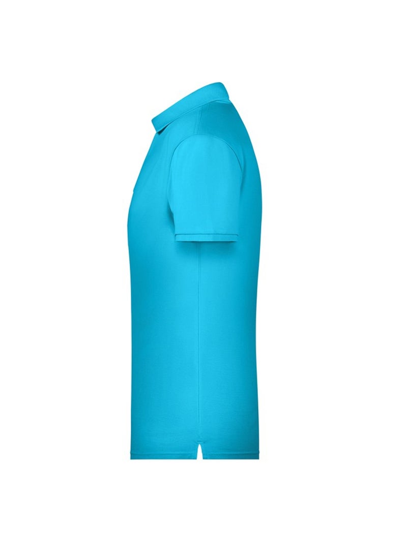 James and Nicholson - Polo BASIC Bleu marine/Turquoise - Kiabi