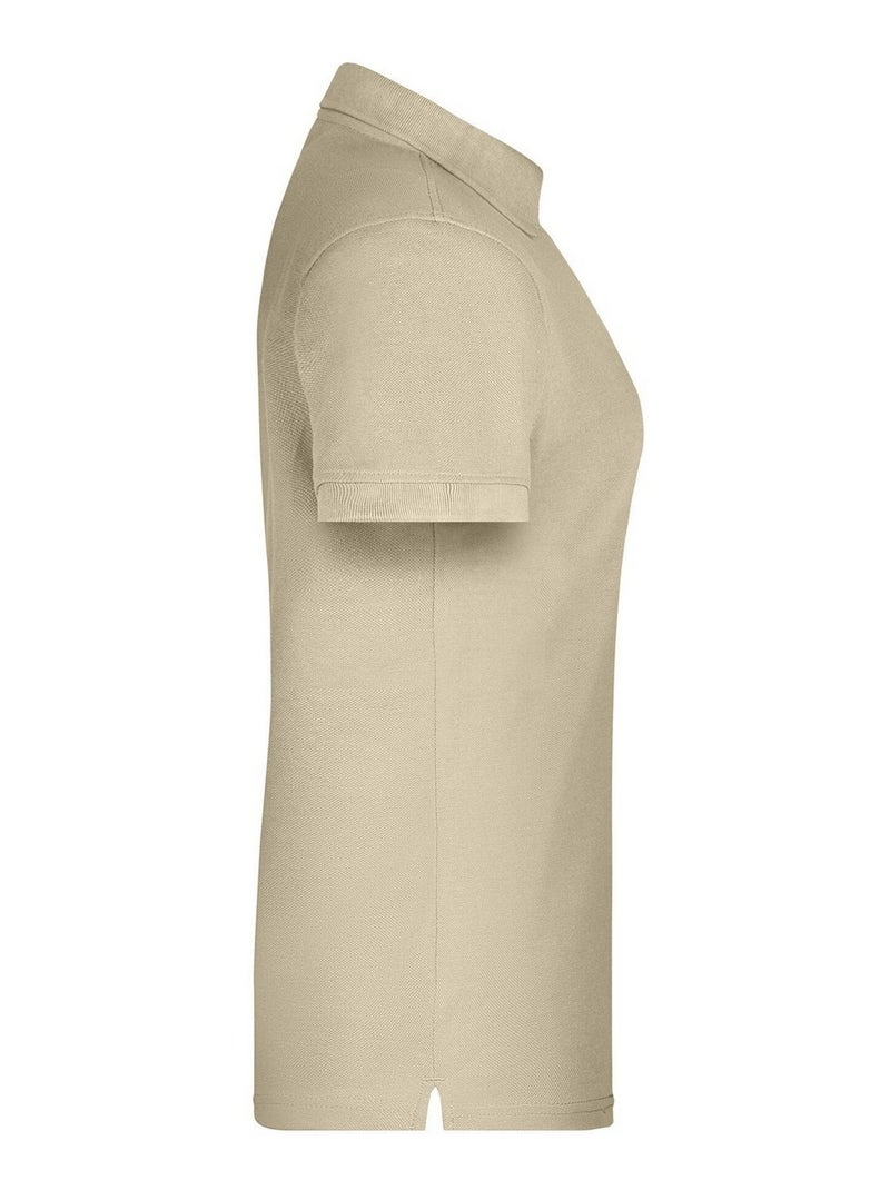 James and Nicholson - Polo BIO WORKWEAR Beige gris - Kiabi