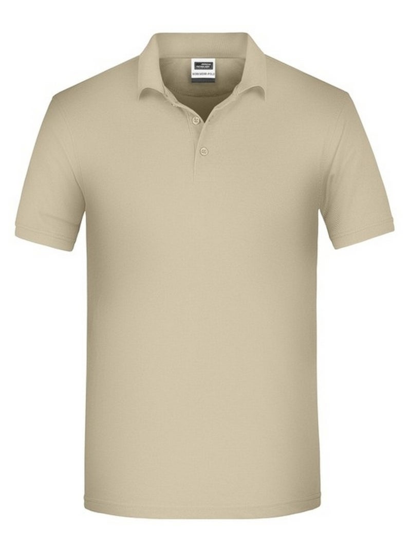 James and Nicholson - Polo BIO WORKWEAR Beige gris - Kiabi