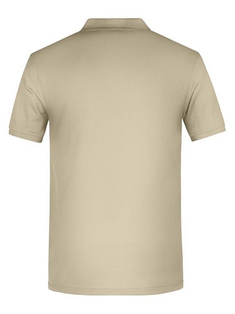 James and Nicholson - Polo BIO WORKWEAR Beige gris - Kiabi
