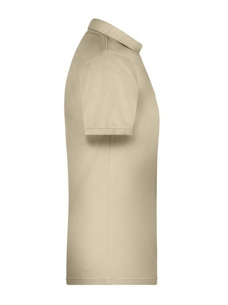 James and Nicholson - Polo BIO WORKWEAR Beige gris - Kiabi