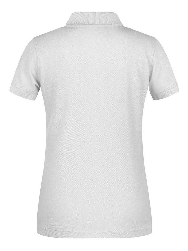 James and Nicholson - Polo BIO WORKWEAR Blanc - Kiabi