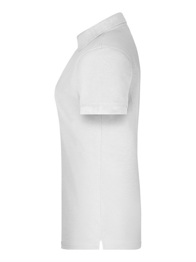 James and Nicholson - Polo BIO WORKWEAR Blanc - Kiabi