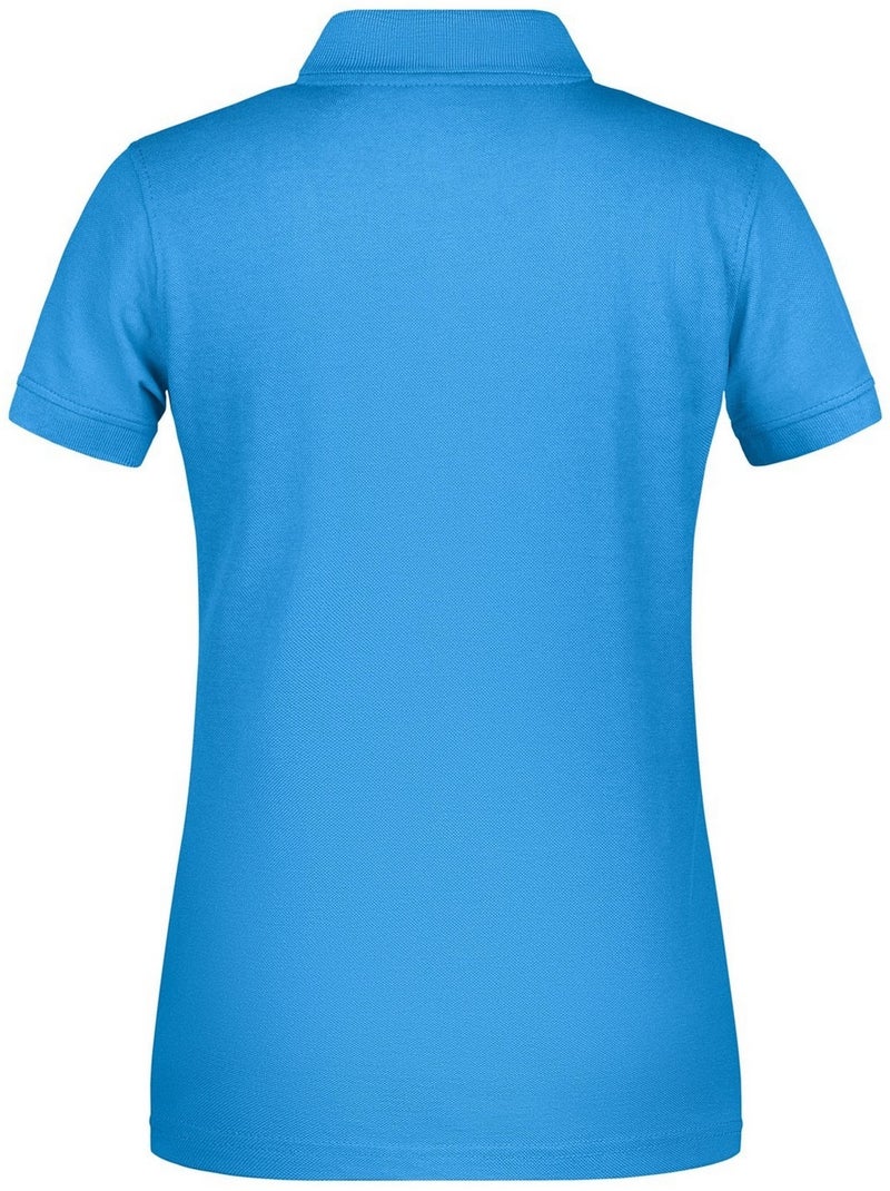 James and Nicholson - Polo BIO WORKWEAR Bleu aqua - Kiabi