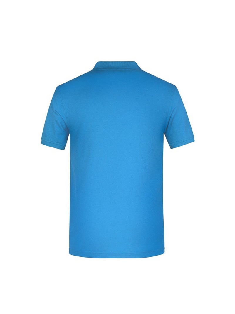 James and Nicholson - Polo BIO WORKWEAR Bleu aqua - Kiabi