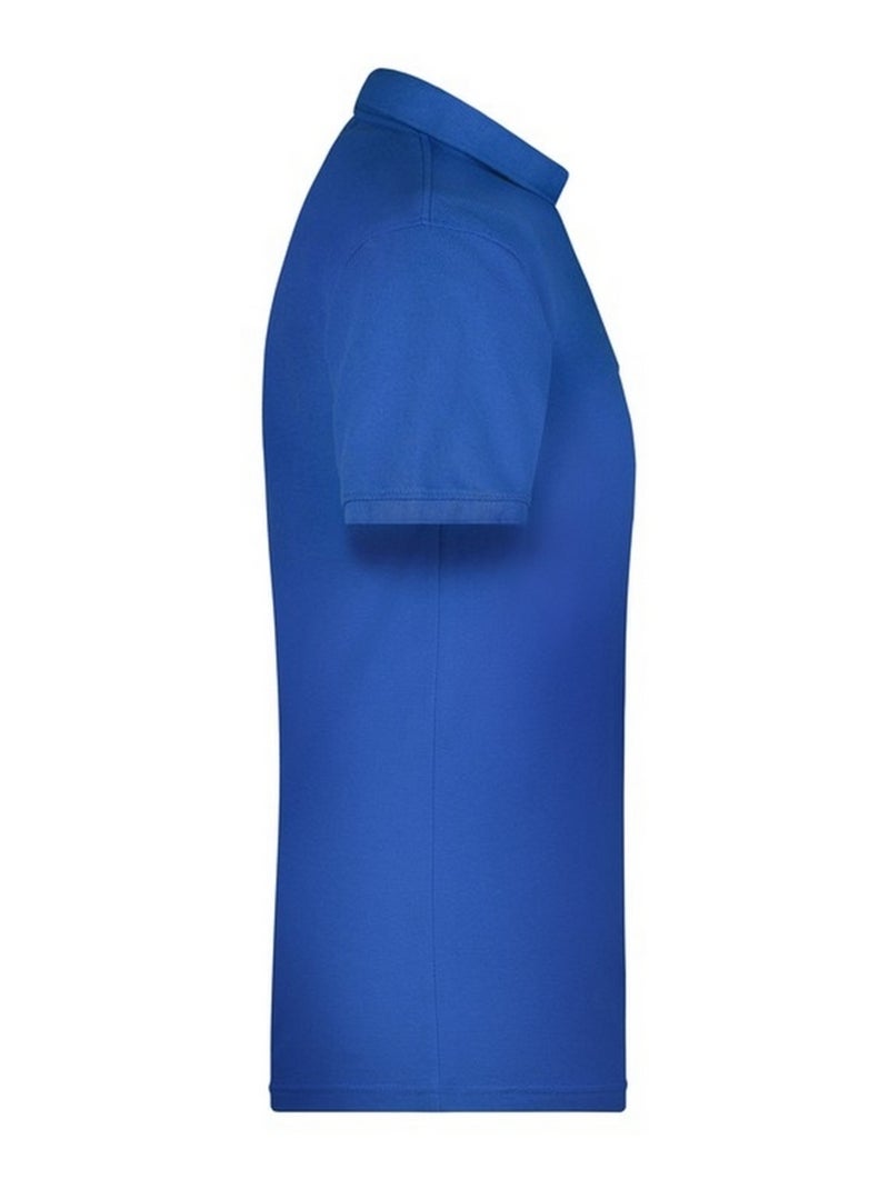 James and Nicholson - Polo BIO WORKWEAR Bleu roi - Kiabi