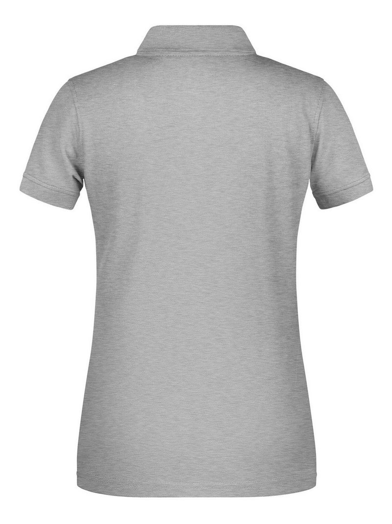 James and Nicholson - Polo BIO WORKWEAR Gris chiné - Kiabi